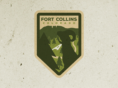 Fort Collins Badge Design aggie badge colorado colorado state csu fort collins green horsetooth nature outdoor patch rams