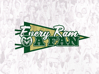Every Ram A Fan athletics banner college colorado state fans flag logo pennant rams sports students university