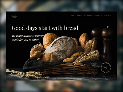 Bakery bakery bread design graphic design ui web