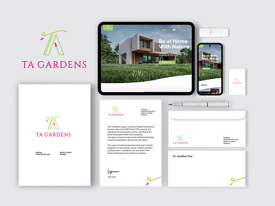 TA Gardens-Brand Design. website UI/UX. brand design branding branding and logo design graphic design logo ux