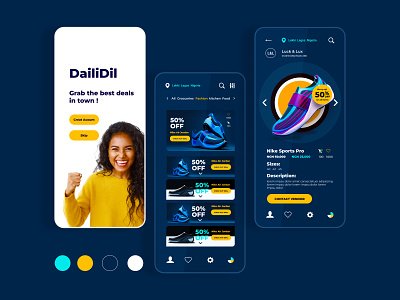 DailiDil branding design digital design illustration mobile product design ui design ux design