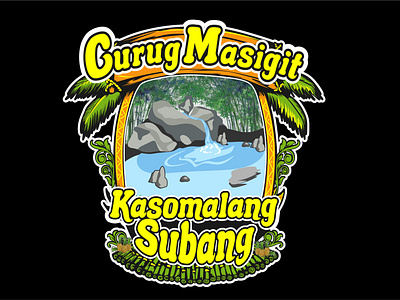 Custom Design Curug Kasomalang SUbang illustration illustrator kasomalang subang kasomalang subang vector vector art vector tracing vector tracing logo vectorart