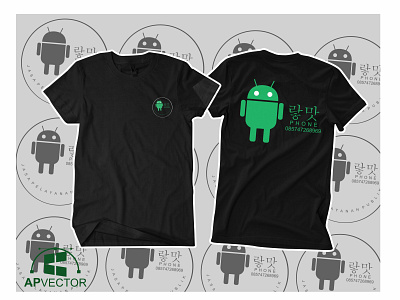 Android T Shirt Design illustration vector vector tracing vector tracing logo vectorart