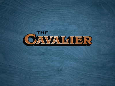 The Cavalier branding business card idenity logo menu design process restaurant branding restaurant logo signage