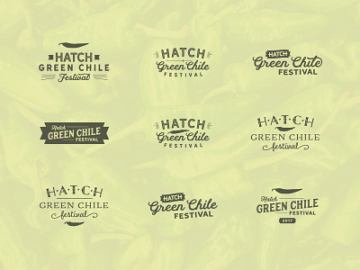 Hatch Green Chile Festival chile festival lockup logo