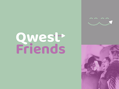 QwestFriends Logo app logo branding design identity identity design logo vector wip