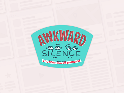 Awkward Silence Logo badge branding identity illustration logo podcast podcast logo ui uidesign ux uxdesign