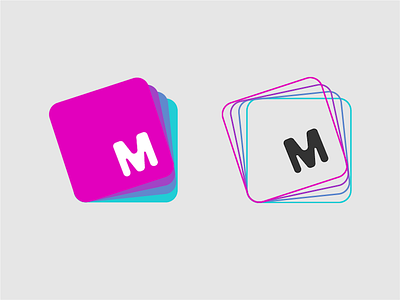 M logo mark