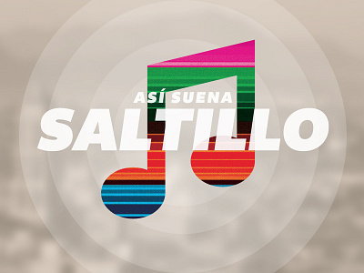 ASÍ SUENA SALTILLO album cover mexico music note photoshop saltillo sarape spanish