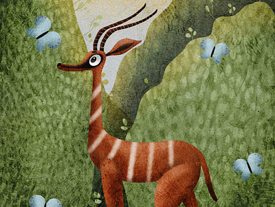 Beautiful impala art design illustration illustrator pattern procreate procreate art