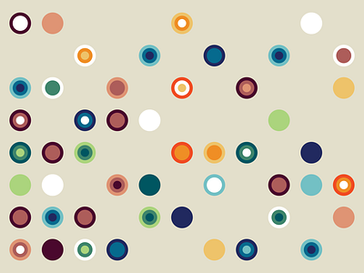 Polka-dot Color Tests beige color scheme illustrator cc vector art