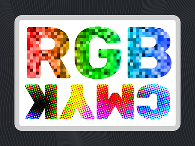 RGB/CMYK Sticker