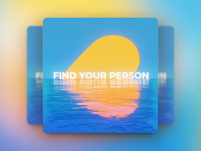 Find Your Person Podcast Cover Art 3d album art album cover blender branding cover art design montserrat photoshop podcast