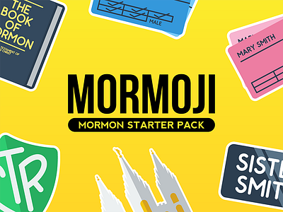 Original iMessage stickers emoji imessage lds mormoji mormon stickers