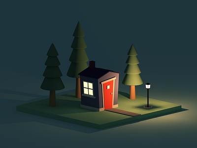 The Tiny House After Dark