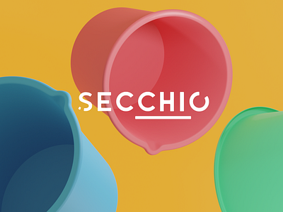 Secchio Splash Screen 3d blender buckets render shapes