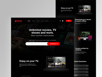 UI/UX Design | Netflix Concept atly atlyedoor branding graphic design netflix ui ux