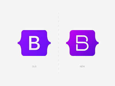 Bootstrap Logo Redesign app art bootstrap branding coder823 design flat graphic design icon illustration logo minimal redesign typography ui ux vector web