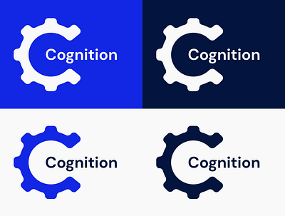 Cognition Logo art branding c coder823 creative dailyui design figma gear graphic design icon illustration logo typography ui ux vector