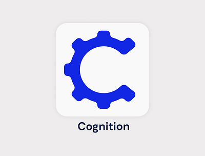 Cognition Icon app art blue branding coder823 dailyui design figma flat graphic design icon illustration logo mobile typography ui vector