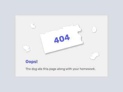 404 Page 404 app art blue coder823 dailyui design figma graphic design illustration page paper typography ui ux vector web website