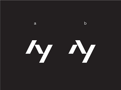 AY Mark ay design logo design logotext logotype mark modern monogram sign simple symbol trend