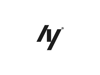 AY Mark ay design logo logotype mark modern monogram sign simple strong. bold symbol trend