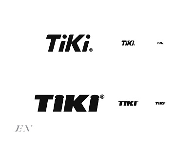Tiki Logotype Refinement Concept unofficial branding delivery service identity logo minimal modern simple