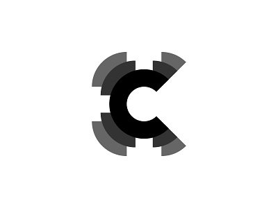 Geometric C Logo bold brand design identity mark strong logotype symbol