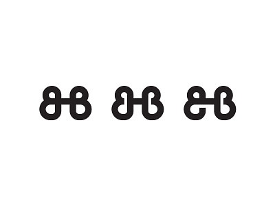 BHB Monogram branding geometric icon identity logomark logotype mark symbol