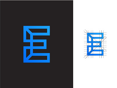 EC Logo 3d branding geometric icon identity logomark logotype mark monoline symbol