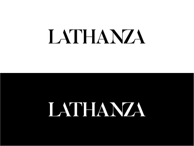 Logotype Lathanza brand branding design identity ligature ligatures logo logotype mark modern monogram sign simple symbol type typography