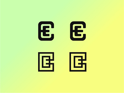EE Concepts brand branding ce design e ec ee geometric icon identity logo logomark logotype mark modern monogram negative space round simple symbol