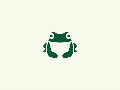 Frog brand branding frog green icon identity logo mark monogram simple symbol