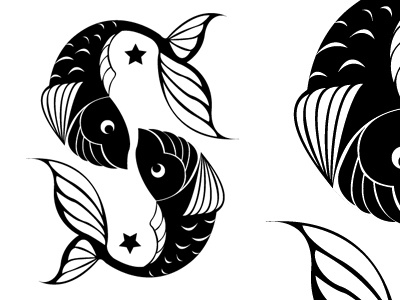 Astrology Alphabet - Branding alphabet astrology branding fish font illustration logo monochrome type