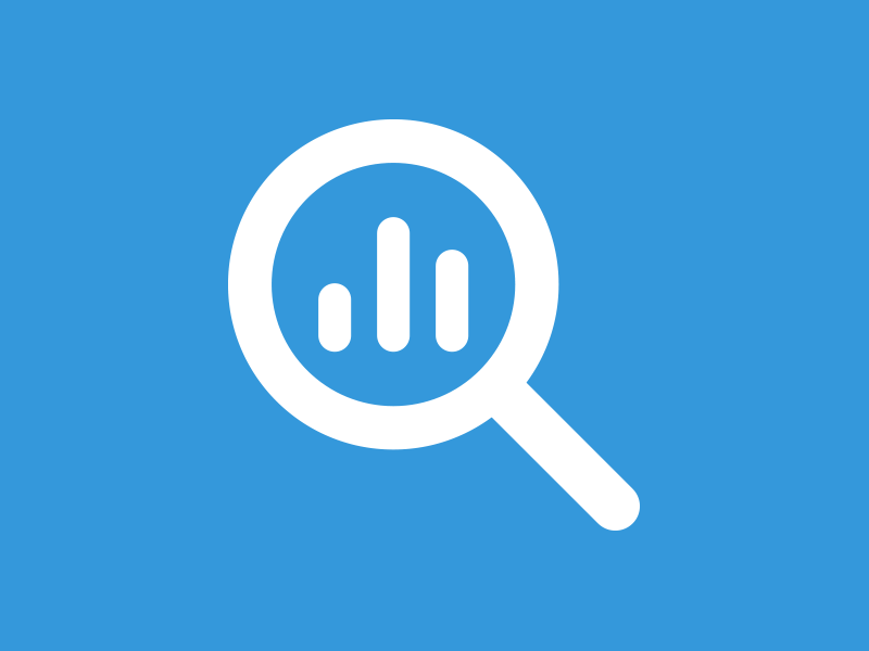 Analyze Data analyze bar big data chart graph icon search