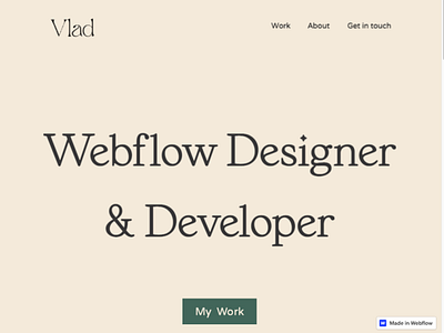 Portfolio website design portfolio ui webflow