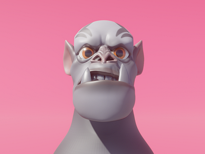 Orc Character Sculpture characterart orc stylized