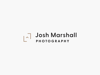 Josh Marshall Photography logo brand design branding clean design logo logo design minimal simple