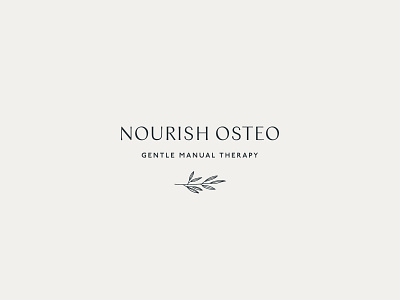 Nourish Osteo logo concept brand design branding clean design logo logo design minimal simple