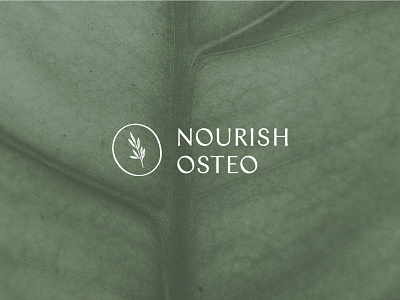 Logo design for Nourish Osteo brand design branding clean design logo logo design minimal simple
