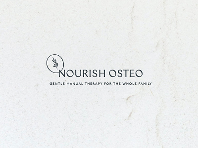 Final primary logo design for Nourish Osteo