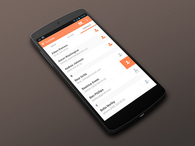 Confide Android - Contacts android app confide contacts friends holo ui