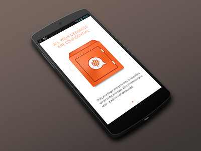 Confide Android - Intro Screen android app confide help holo intro tips tutorial ui