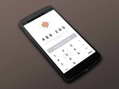 Confide Android - Verification Code android app code confide holo intro ui verify