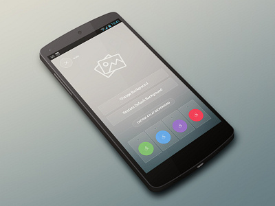 Settings - Menu - Options android app clean flat menu minimal options settings transparent