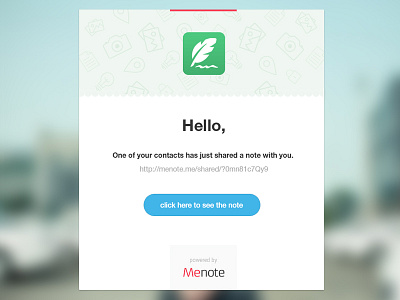 Menote Email Newsletter clean email ios newsletter share white