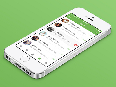 Whatsapp Redesign - Chats chat contacts ios iphone messenger minimal whatsapp white