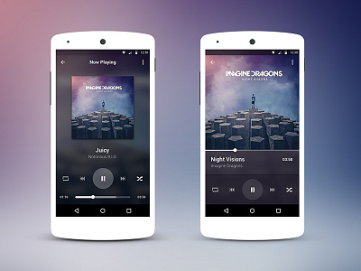 Tuneblast Material (Help) android fullscreen lollipop material design music play player