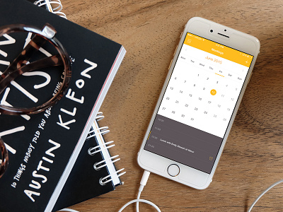 Daily Meetings Calendar alarm calendar event flat ios iphone planner schedule